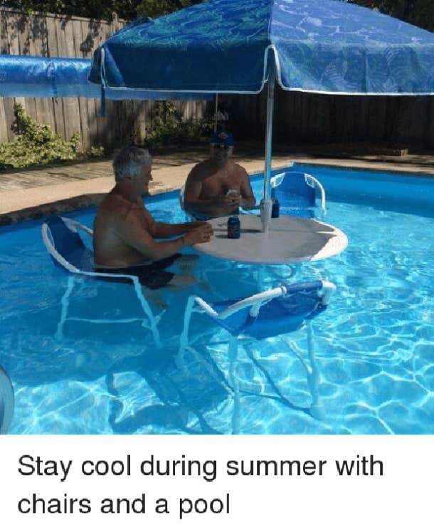 funny pool memes first day of summer