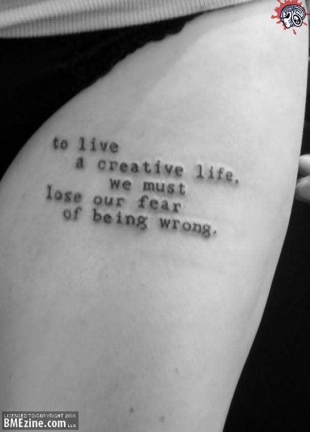 50 Best Tattoo Quotes And Short Inspirational Sayings Yourtango