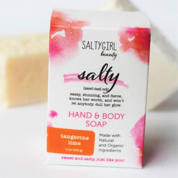 Salty Girl Tangerine Lime Salt Bar Soap 