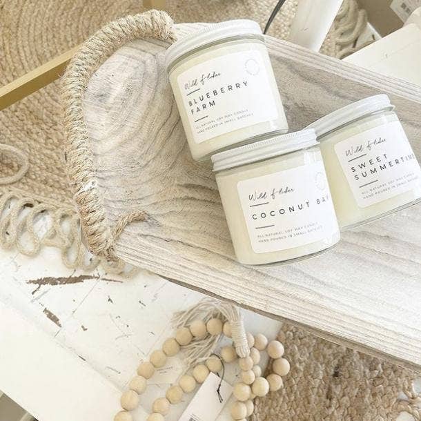 Wild Flicker Milk & Honey Soy Wax Candle Valentines Gift For Pregnant Wife