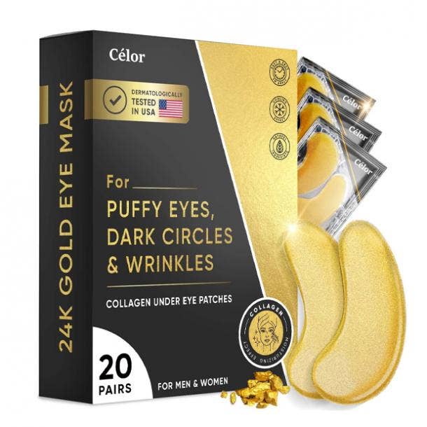 amazon stocking stuffers gold eye mask