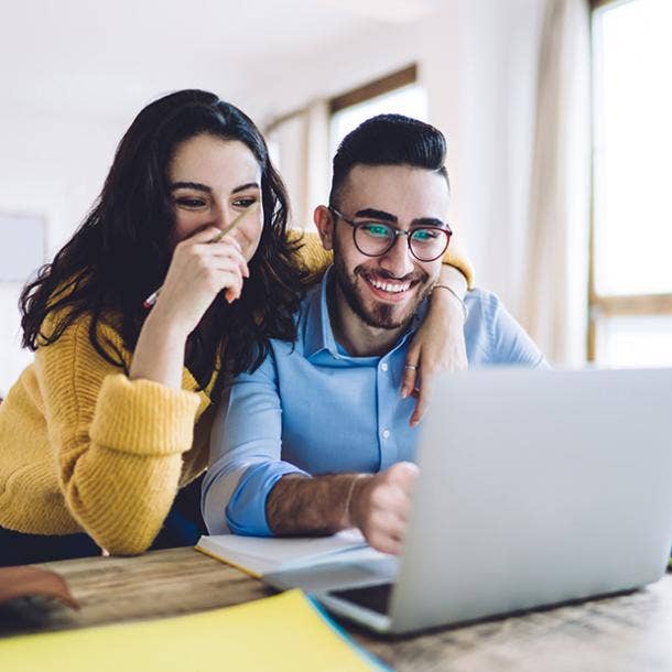 couple on the computer together