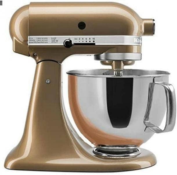 KitchenAid Stand Mixer Tilt Head 5-Quart in Champagne Gold