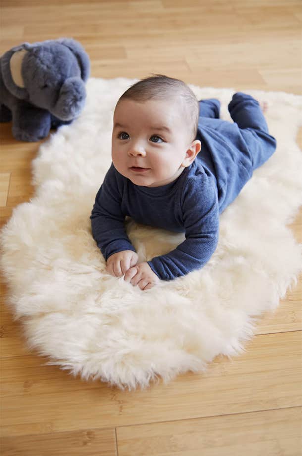 Overland Sheepskin Sheep Baby Rug Gifts For Newly Pregnant Friend