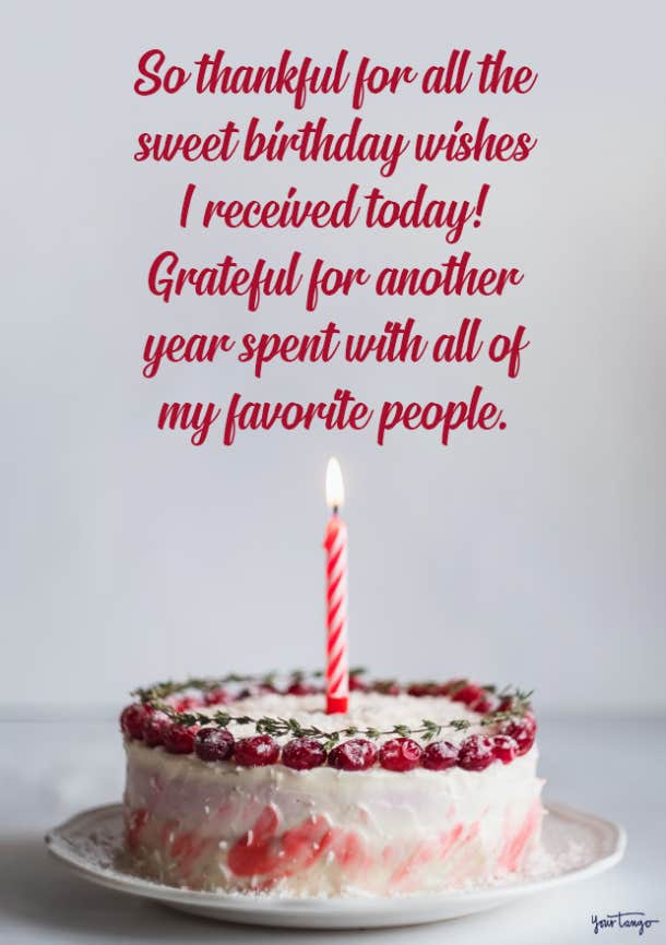 birthday thank you quotes for facebook