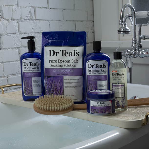  Dr. Teal's Epsom Salt Lavender Bath Gift Basket For Aches And Pains Gifts For Newly Pregnant Friend