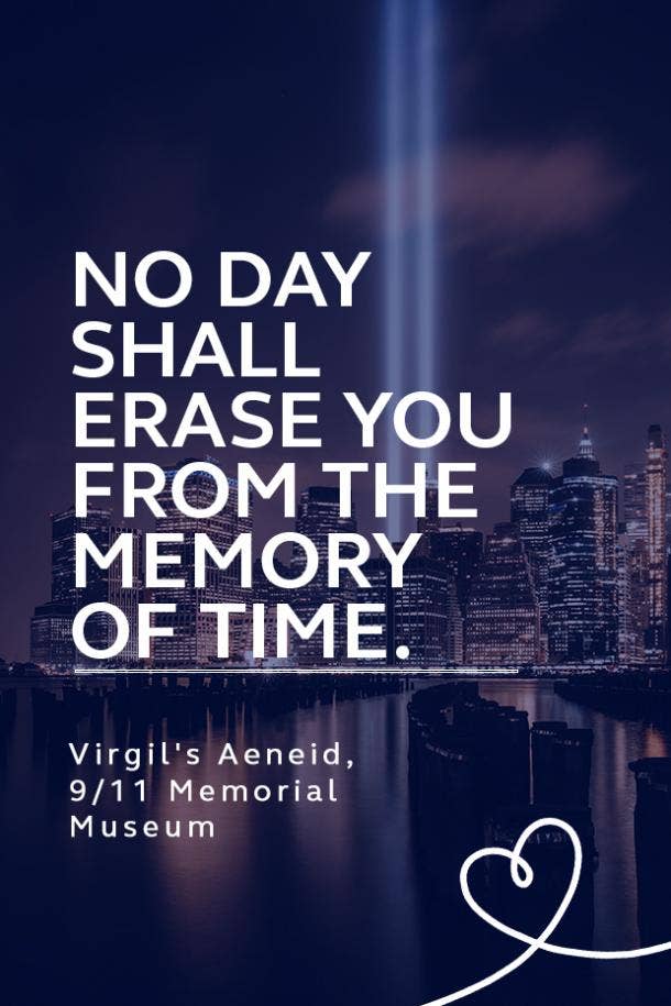 quote from Virgil's Aeneid in honor of 9/11