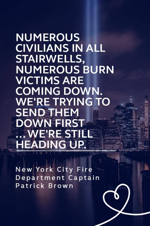 9/11 quote from NYFD Captain Patrick Paddy Brown