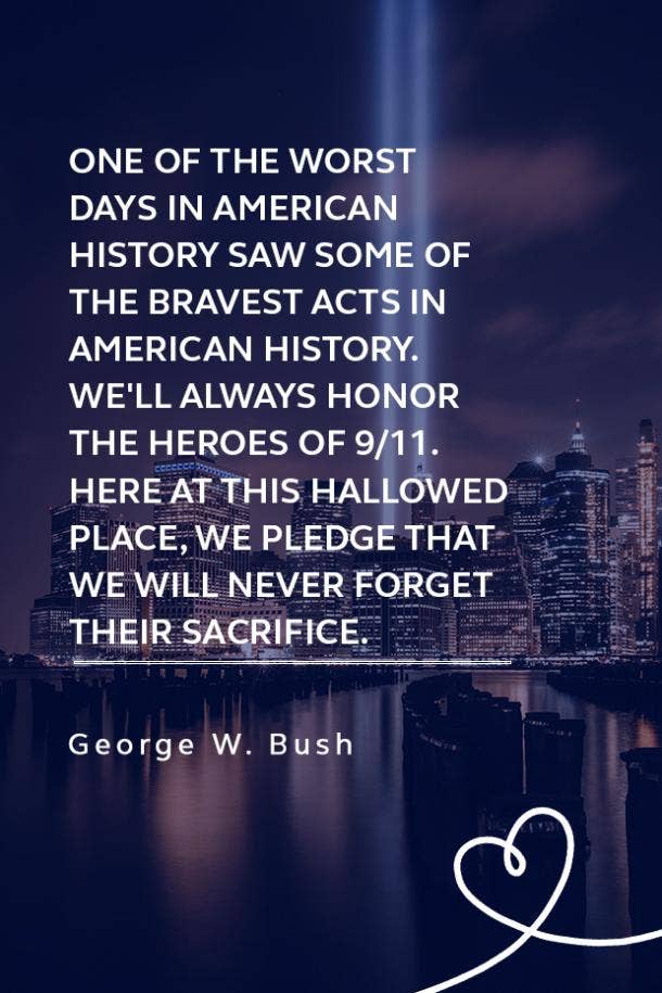 9/11 quote from George W Bush