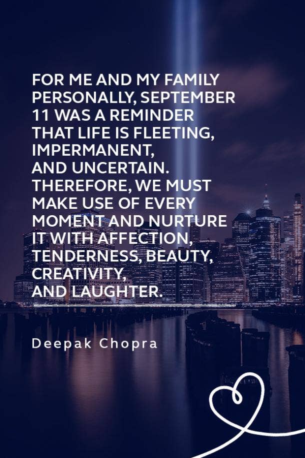 9/11 quote from Deepak Chopra