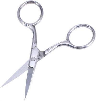 Healifty Stainless Steel Eyebrow Scissors