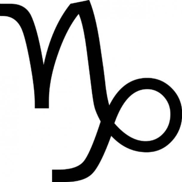 Capricorn symbol glyph