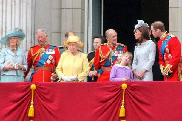 Royals including the queen