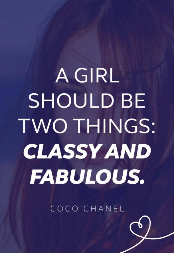 Coco Chanel quote about women
