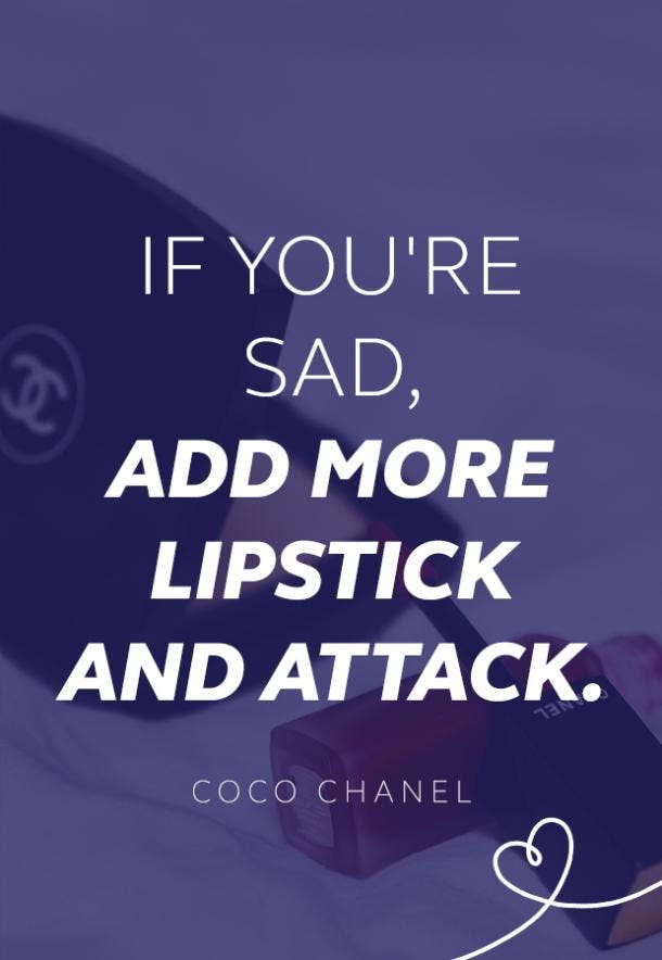 Coco Chanel quote about life