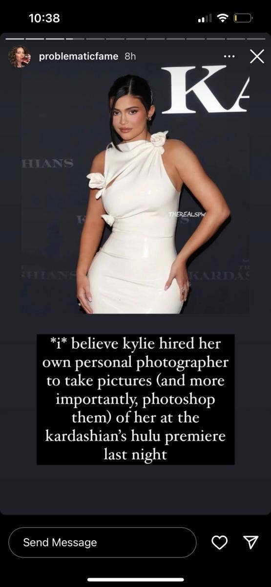 Did Kylie Jenner Fake Her Appearance At  The Kardashians  Premiere To Avoid Unedited Photos  - 56