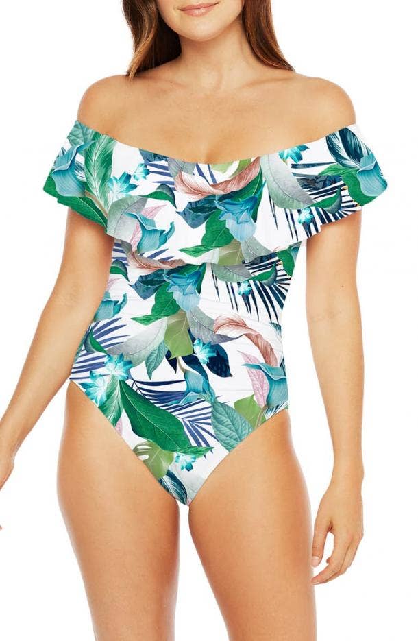 La Blanca In the Moment One-Piece Swimsuit best swimsuit to hide tummy
