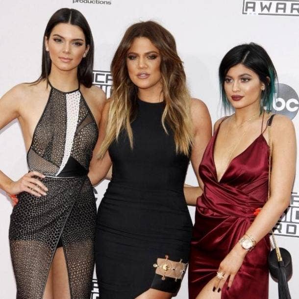 Kendall Jenner, Khloe Kardashian and Kylie Jenner at the 2014 American Music Awards