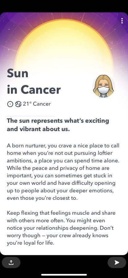 Signs snapchat zodiac What Are