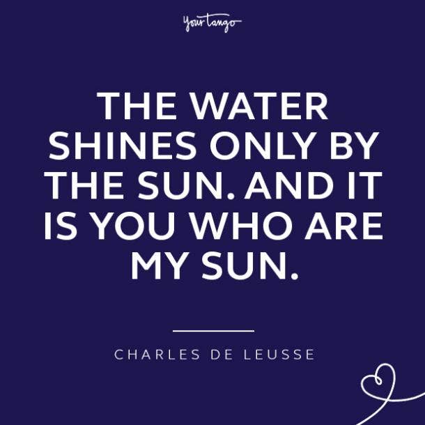 Charles De Leusse loving a woman quotes