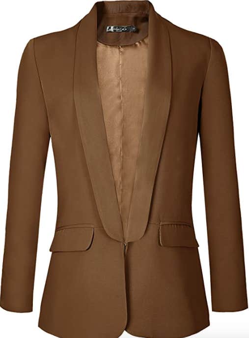 brown blazer