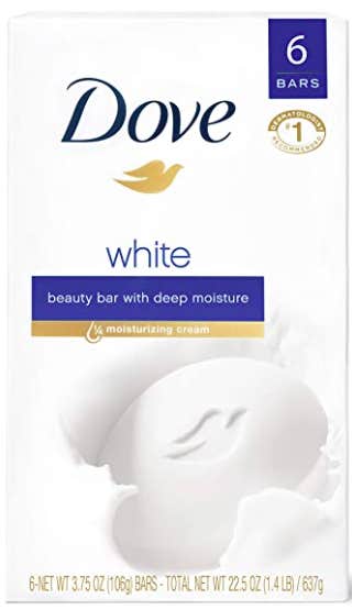 dove white beauty bar for soap brows
