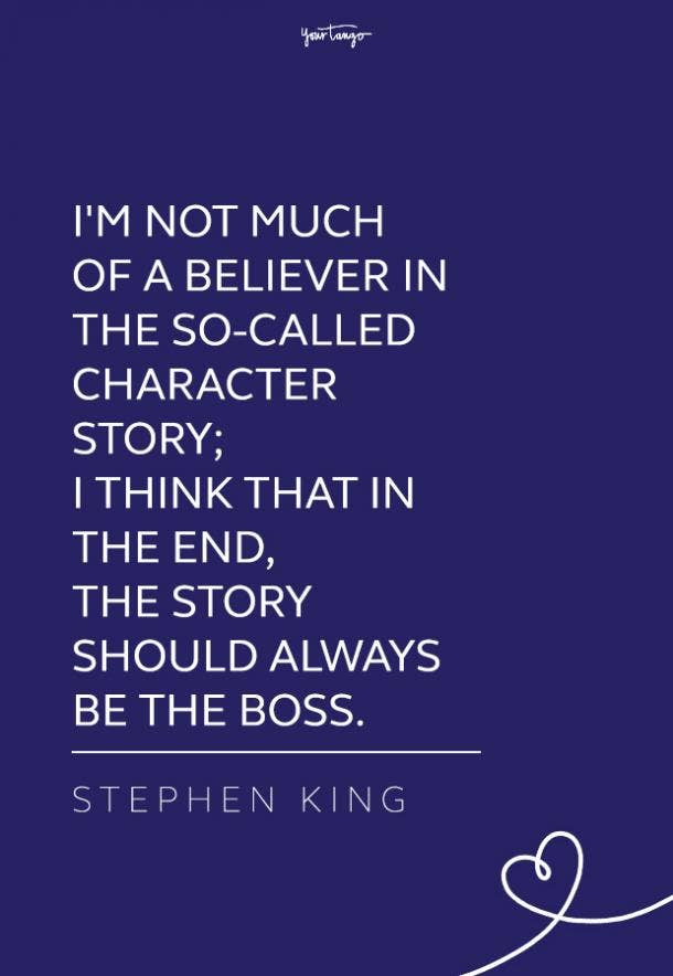 Stephen King quote about writing