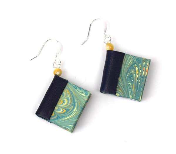 teacher christmas gifts / miniature book earrings