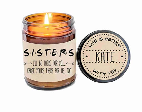 gift for sister / friends tv show soy candle