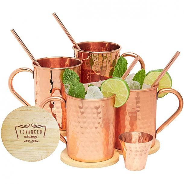 Advanced Mixology Moscow Mule Copper Mugs