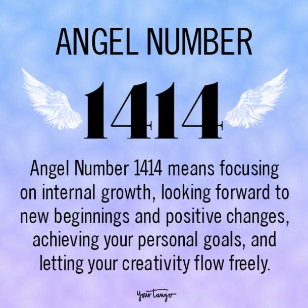 Angel Number 1414 Meaning Symbolism In Numerology Yourtango