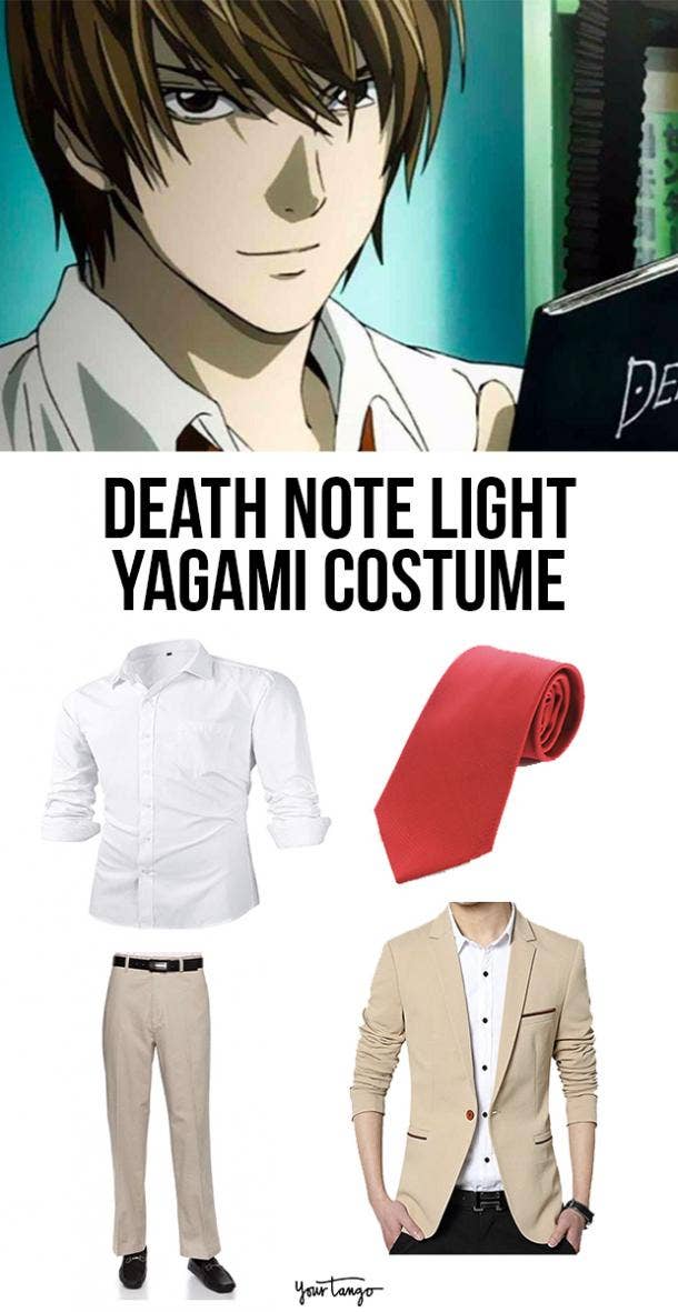 Light Yagami Tan Suit Death Note Costume 