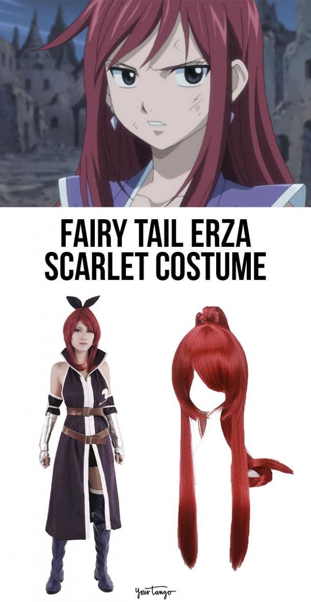 Erza Scarlet Purple Fairy Tail Halloween Costume 