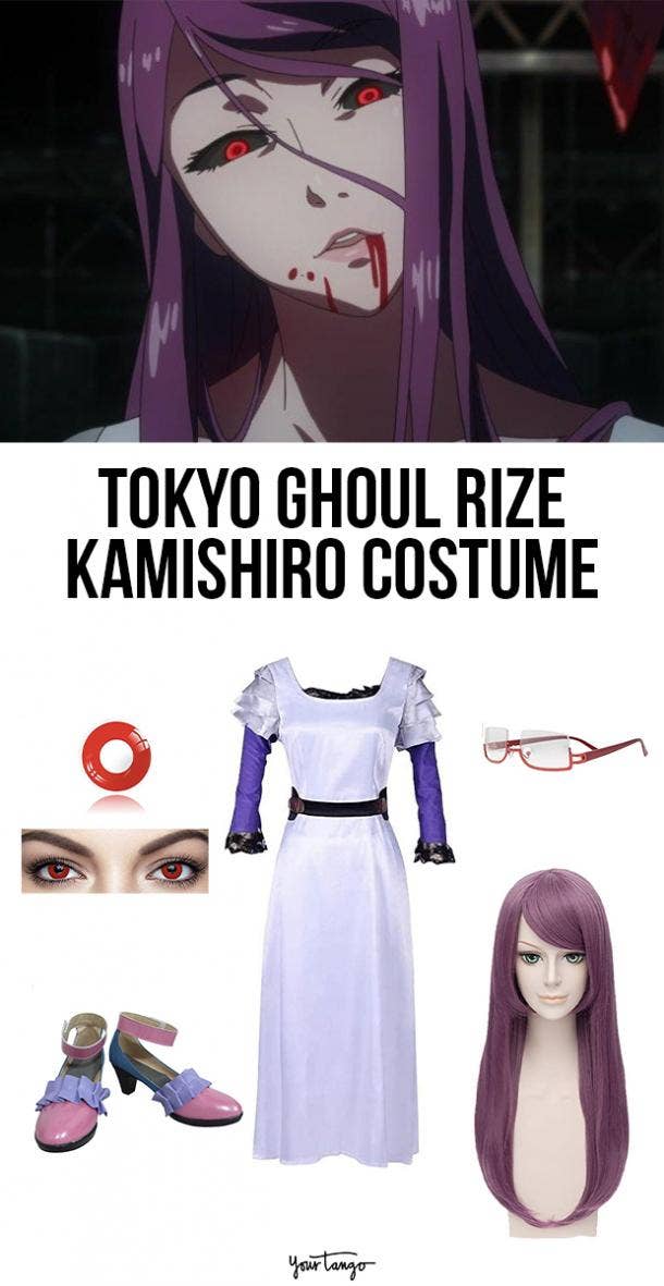 Rize Kamishiro Purple Dress Halloween Costume 