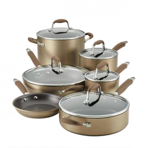 Anolon Advanced Home Hard-Anodized Nonstick 11-piece Cookware Set