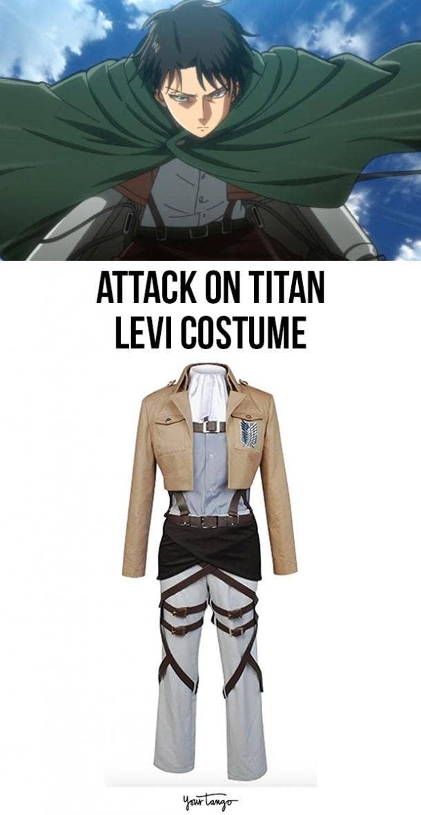 Levi Ackerman Survey Corps Uniform Halloween Costume 