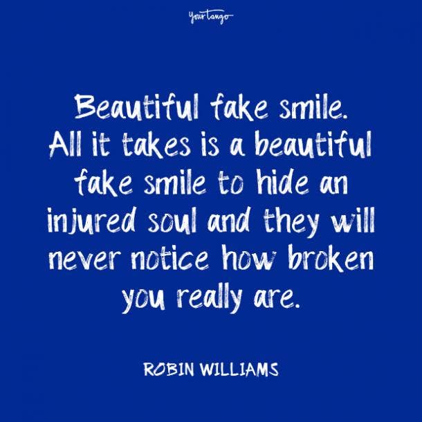 Robin Williams mental health quote