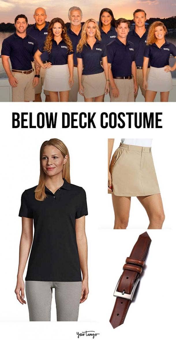 Navy and Khaki Crew Member Below Deck Halloween Costume