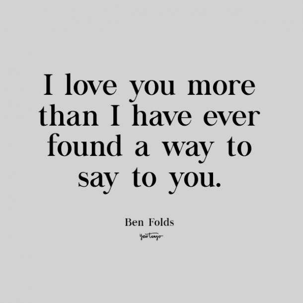 ben folds cute love quote