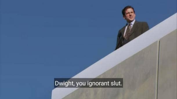 dwight you ignorant slut