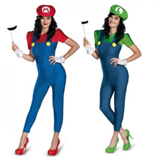 Mario and Luigi best friend halloween costumes