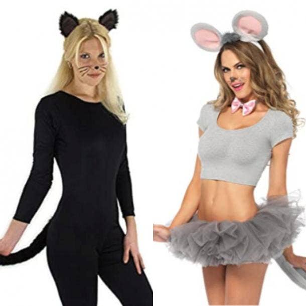 cat costume, mouse costume