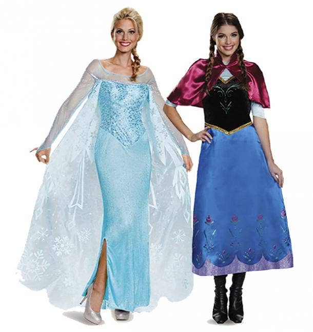 anna and elsa frozen best friend halloween costumes