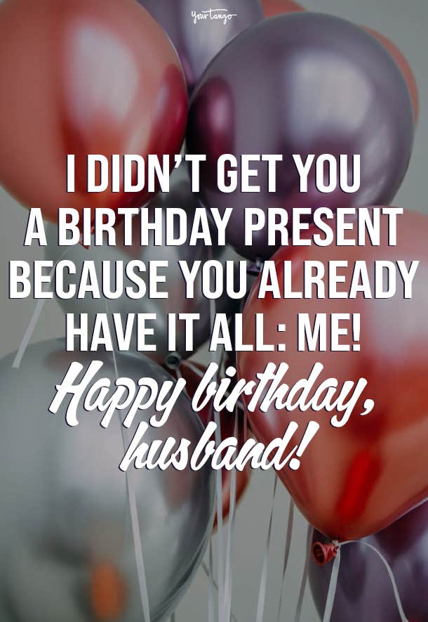 funny birthday wish for husband
