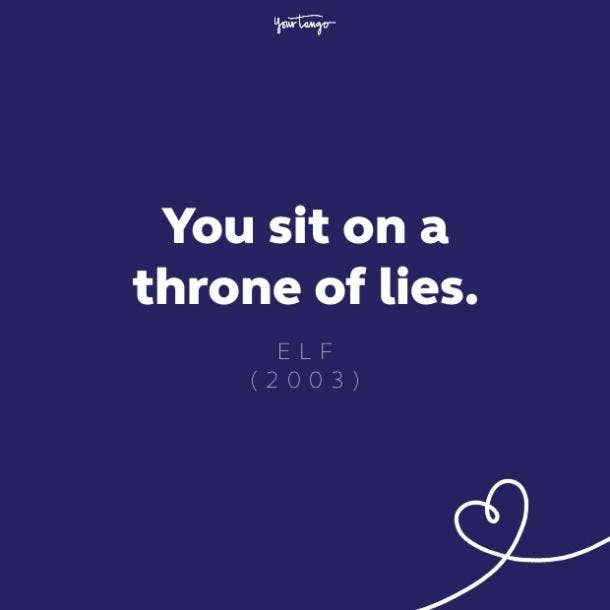 you sit on a throne of lies quote