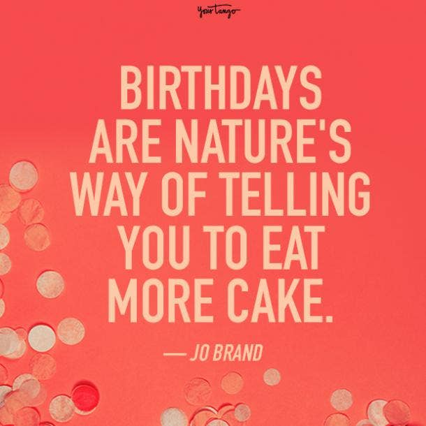 jo brand birthday cake quote