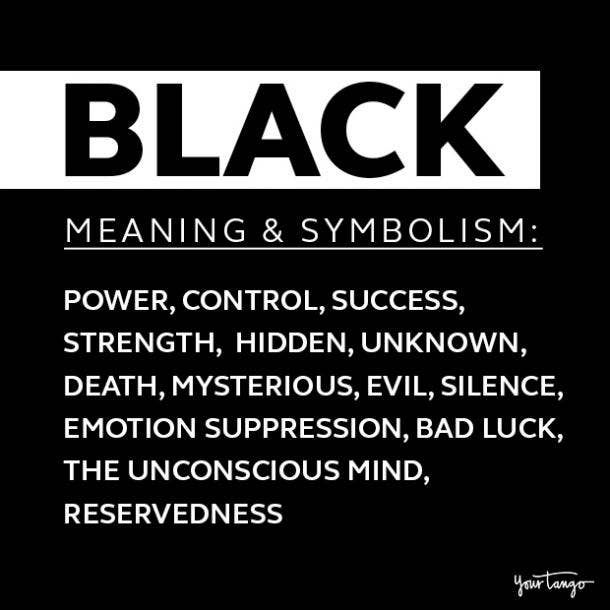 Black colour meaning