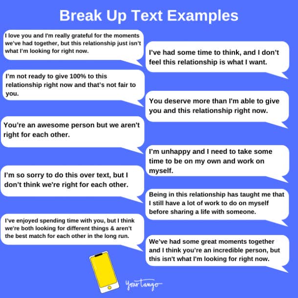 break up text examples