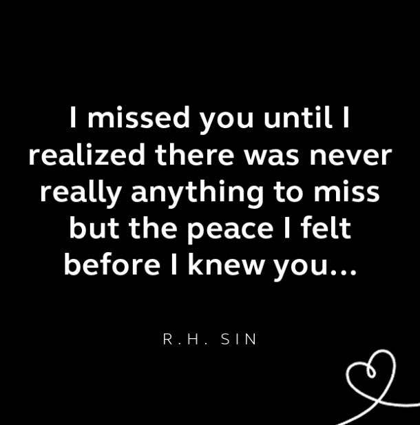 R.H. Sin breakup quote