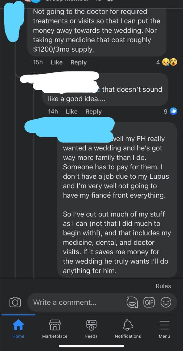 Bride Says She s Been Skipping Her Lupus Medication So Fianc  Can Afford His Dream Wedding  Sparking Debate - 14